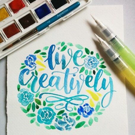 Pause Artistique en distanciel en présentiel : la calliigraphie