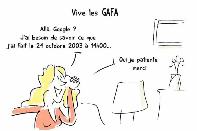 dessin illustration humoristique sur les GAFA dessin illustration humoristique sur les GAFA