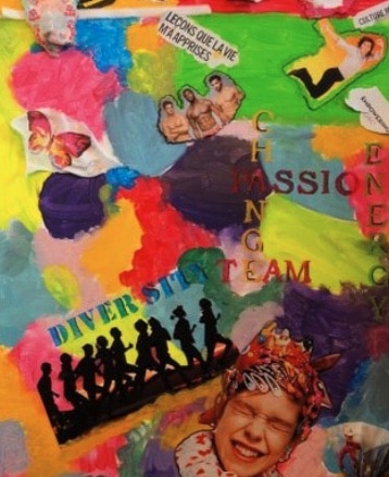 L'art du collage en atelier digital - pause artistique en télétravail