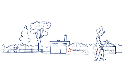 Illustration pour campagne lancement des nouveaux logos des filiales du groupe EDF Dalkia