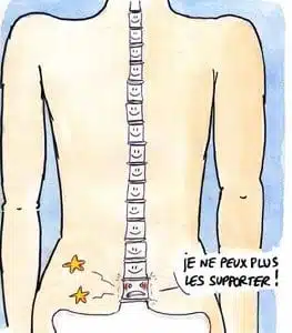 Illustration livret et presse médicale sur la lombalgie Illustration livret et presse médicale sur la lombalgie