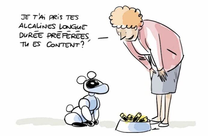 dessin presse thème robotisation