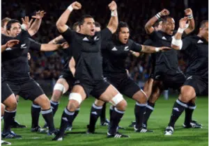 Les gestes du Haka Maori rugby