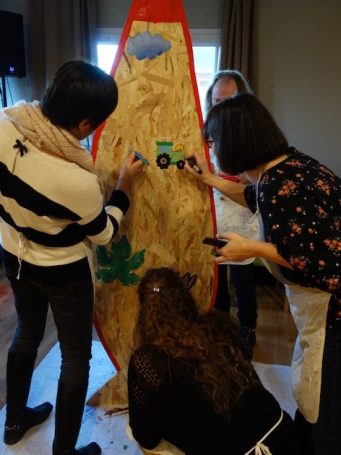 Atelier cohésion teambuilding Totem Peints