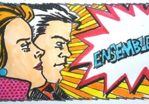 fresque façon pop art