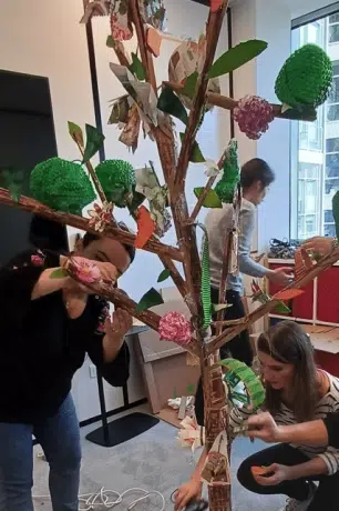 Atelier récup recyclage RSE artistique Atelier récup artistique