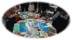 Evénement autour de la peinture dessin chatou
