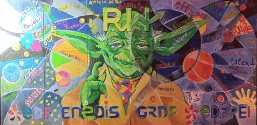 Fresque Géante Cocktail soirée apéritif