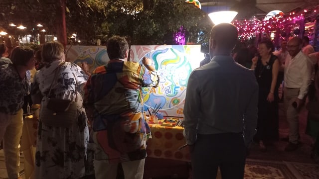 Fresque Géante et collaborative pour soirée de prestige